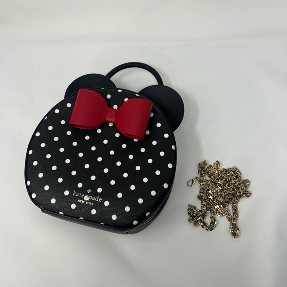 kate spade Disney New York Minnie Mouse Bag in Black Polka Dot - Picture 14 of 14